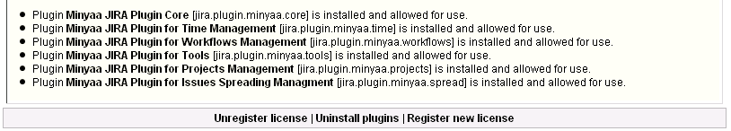 Minyaa Plugins installed