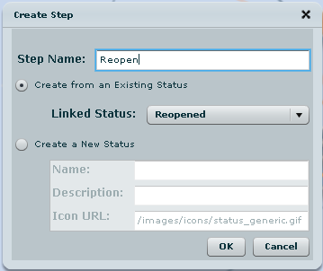 Workflow Create Step Workflow Create new Step