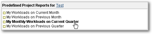 FragmentPortlet Predefined Report