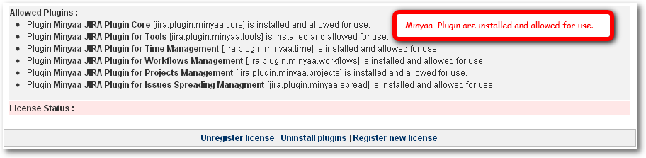Minyaa Plugins installed