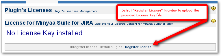 Minyaa License Page