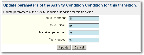 ActivityCondition Edit