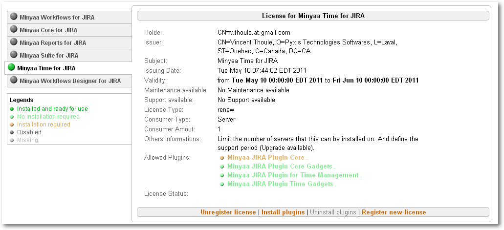 Minyaa Licensed Edition Not Installed