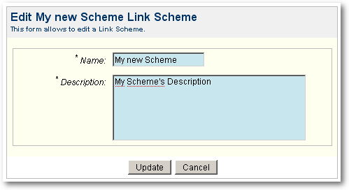 Edit Link Scheme