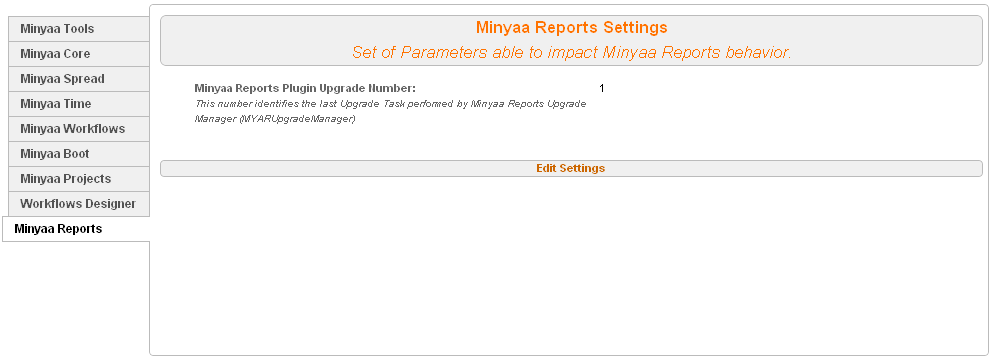 View Minyaa Reports Setting