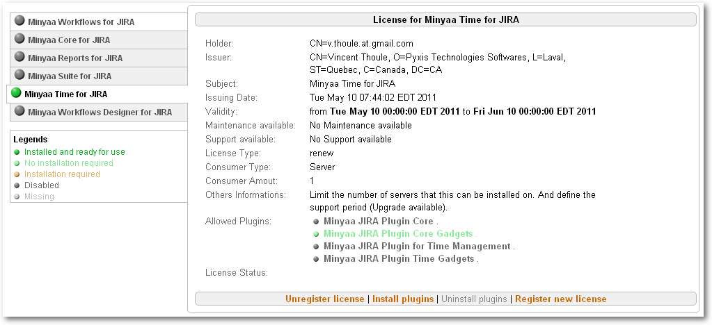 Minyaa Licensed Edition Not Installed